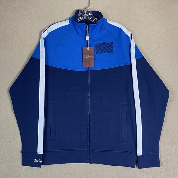 Mitchell & Ness Jacket Mens Medium Blue New York Excelsior OWL MVP Full Zip